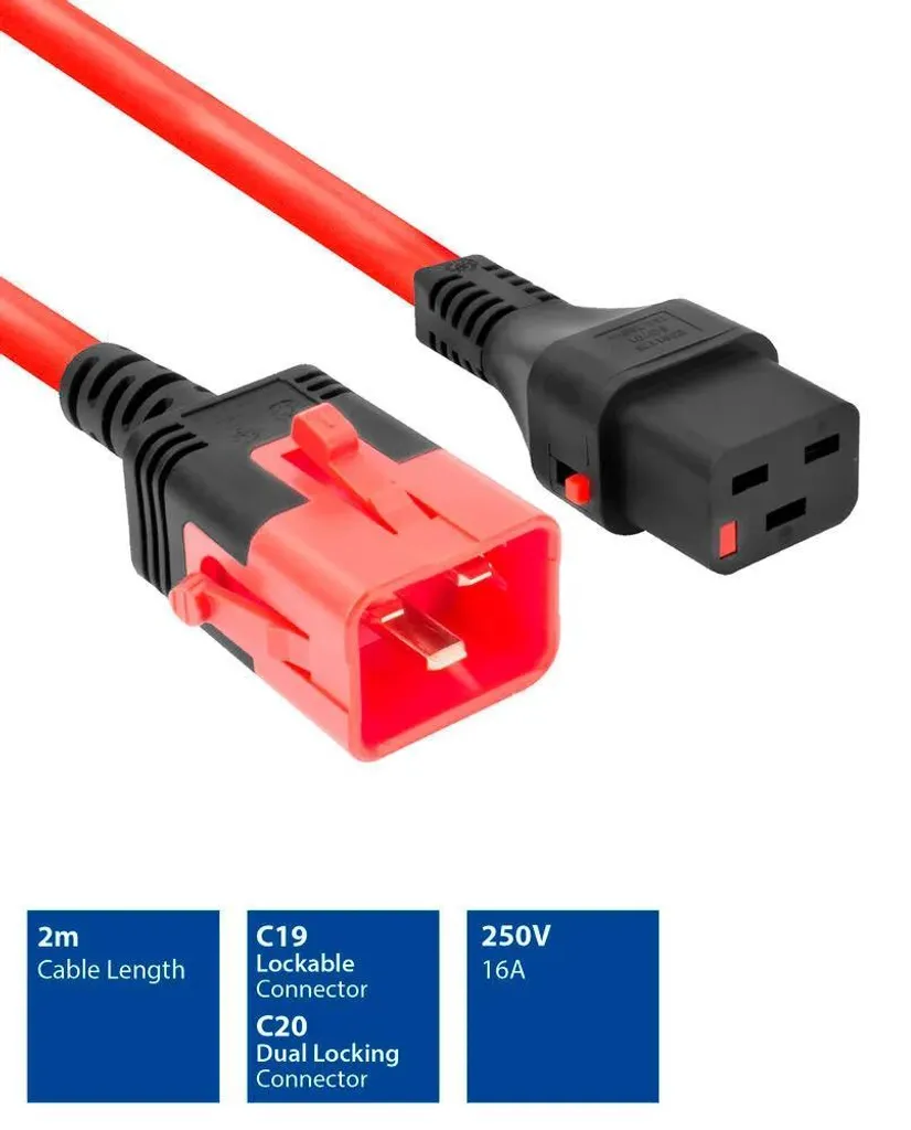 Évitez les Micro-Coupures avec le Cordon ACT Powercord C19 IEC Lock