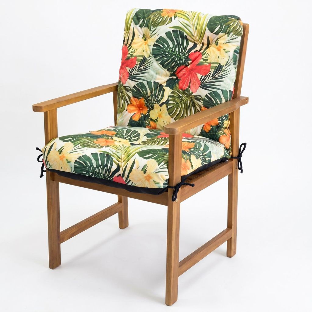 4L Textil Polštář na zahradní židli, křeslo (50x50x50 cm, Obrázek produktu 