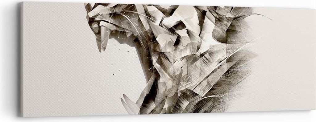Bild auf Leinwand - Leinwandbild - tiger tier - 90x30cm - Wand Bild - Wanddeko - Wandbilder - Leinwanddruck - Bilder - Kunstdruck - Wanddekoration ...