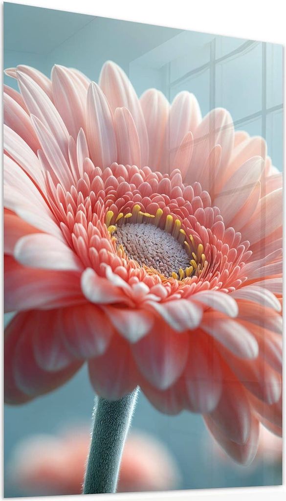 Glasbild 40x60cm in XXL für Wohnzimmer, Schlafzimmer Motiv Blumenpracht