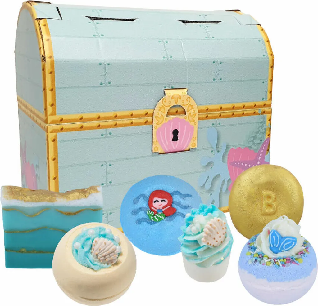 Coffret Cadeau de Bain Mermaid Treasure Bomb Cosmetics 5 pcs GMERTRE03