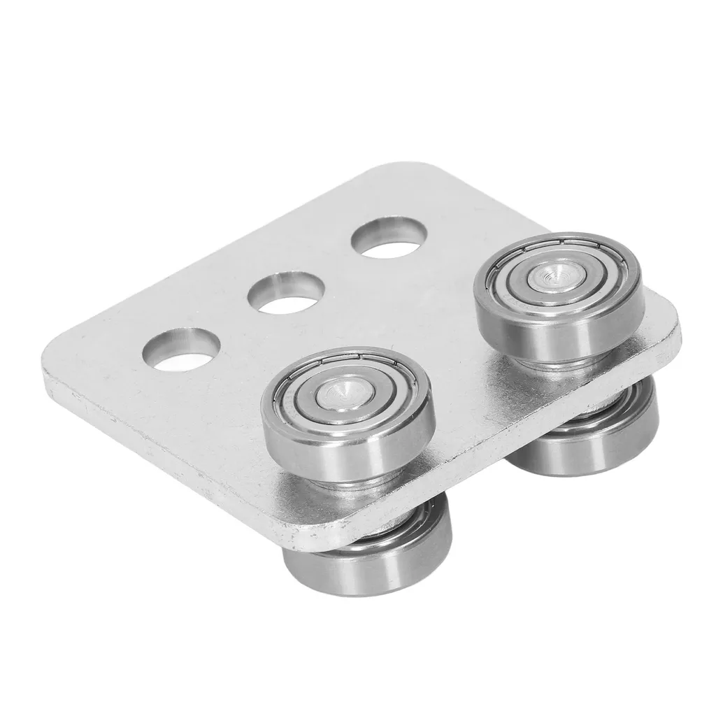 Assemblage de Chariot Robuste à Double Rouleau pour Guidage Fluide 60mm - 6