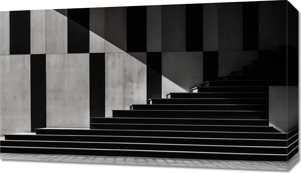 Décoration murale géométrique 70x40 cm sur le thème de l'architecture art