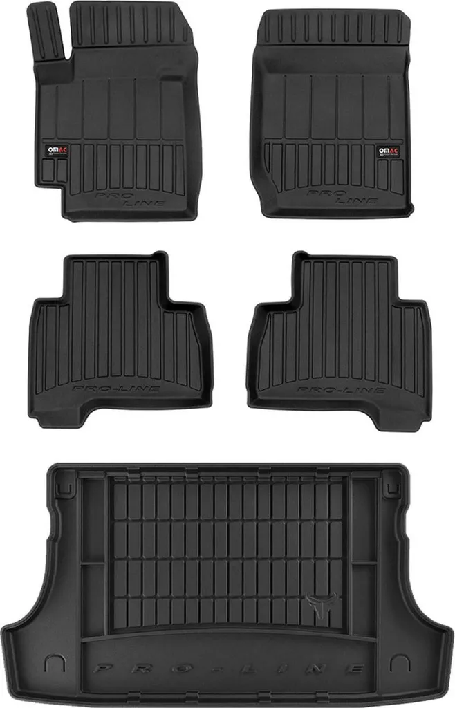 Tappetini Gomma OMAC Suzuki Grand Vitara 2005-2014 | Set 5 Pezzi Baule