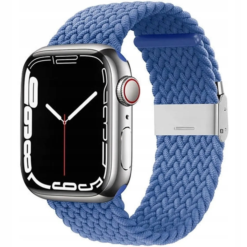 Bracelet Apple Watch 41mm bleu tressé idéal pour le sport et loisirs