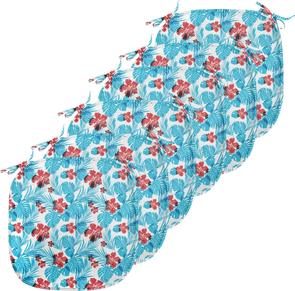 Coussin de Chaise Anti-Tache et Imperméable avec Attaches Lot de 6