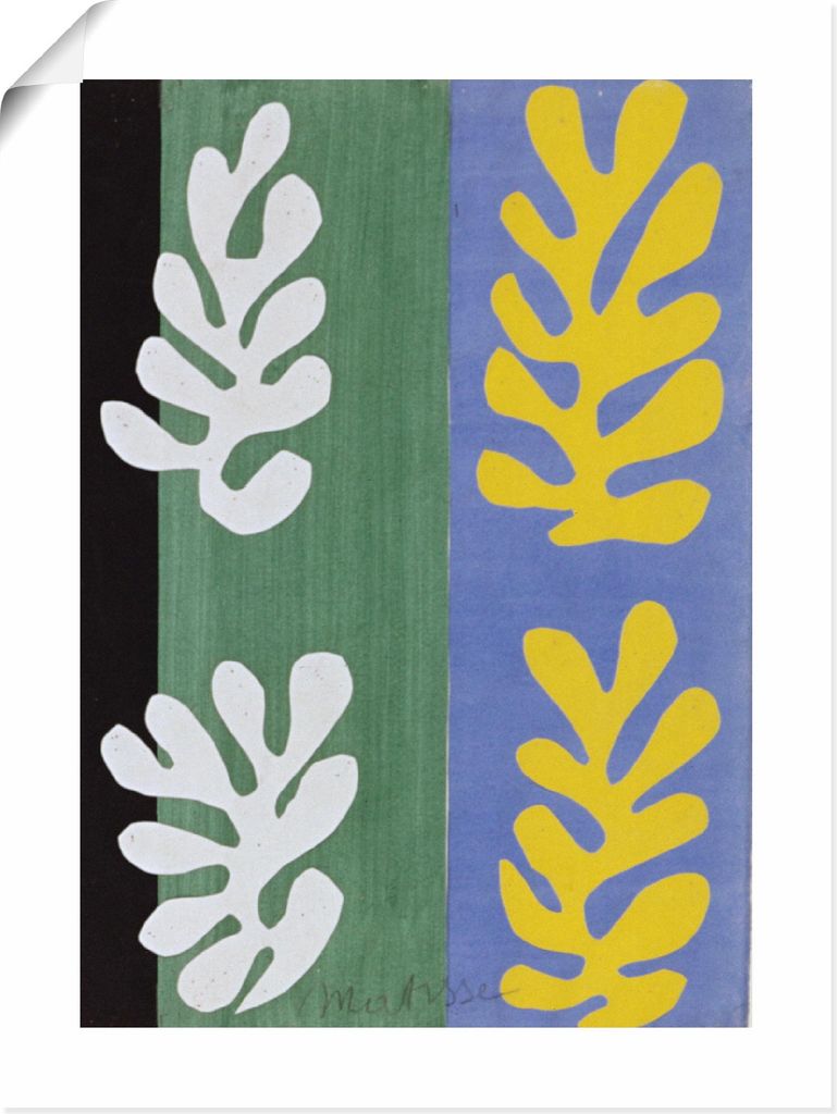 ARTland Poster Komposition (Der Samt). 1947 Größe: 30x40 cm