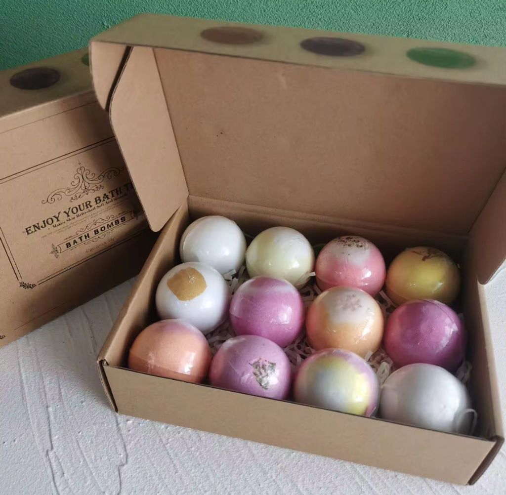 Badebomben Set – 5 Stück à 40 G, Duft Rosa, Für Entspannende Wellness-Momente Zu Hause