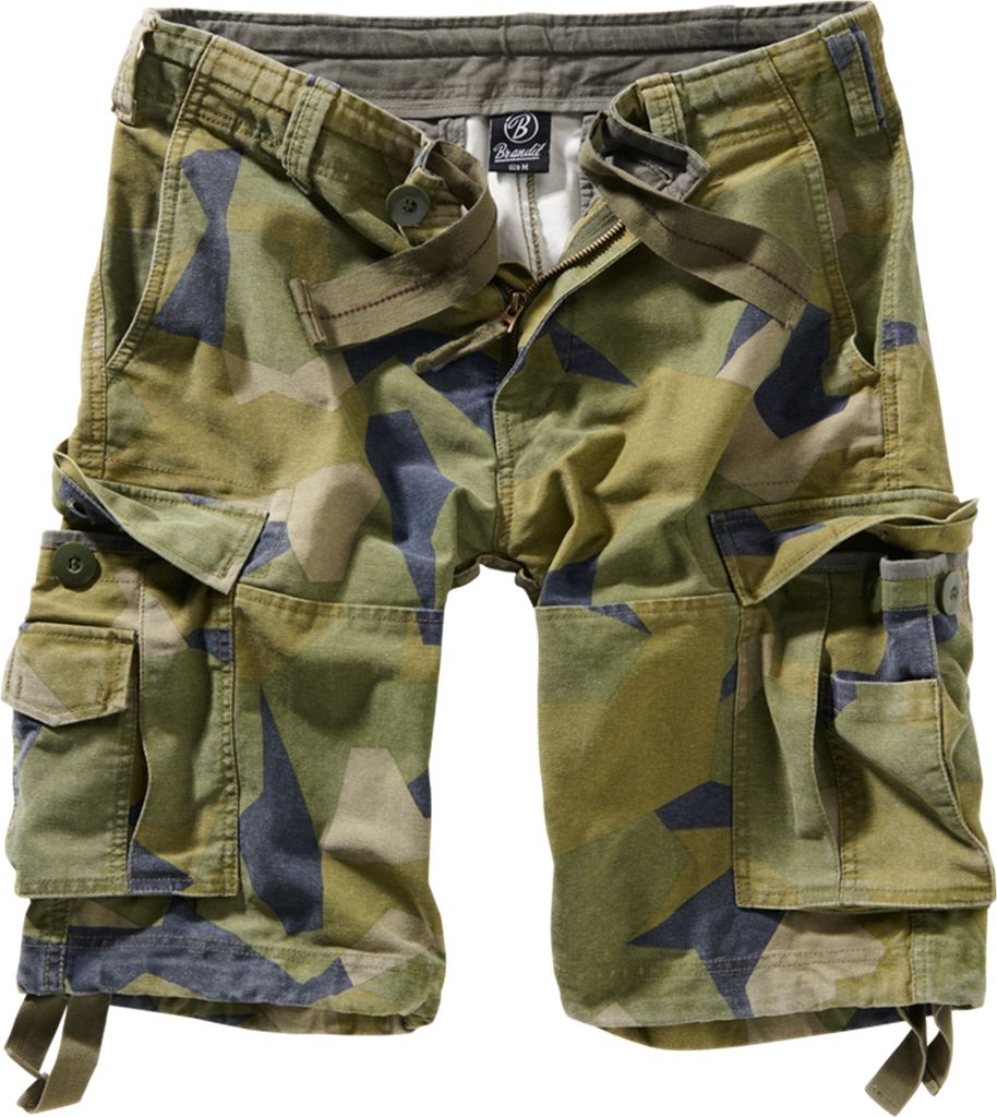 Brandit Vintage Shorts-kurze Hose Größe 3XL Farbe Schwedisches Tarnmuster M90