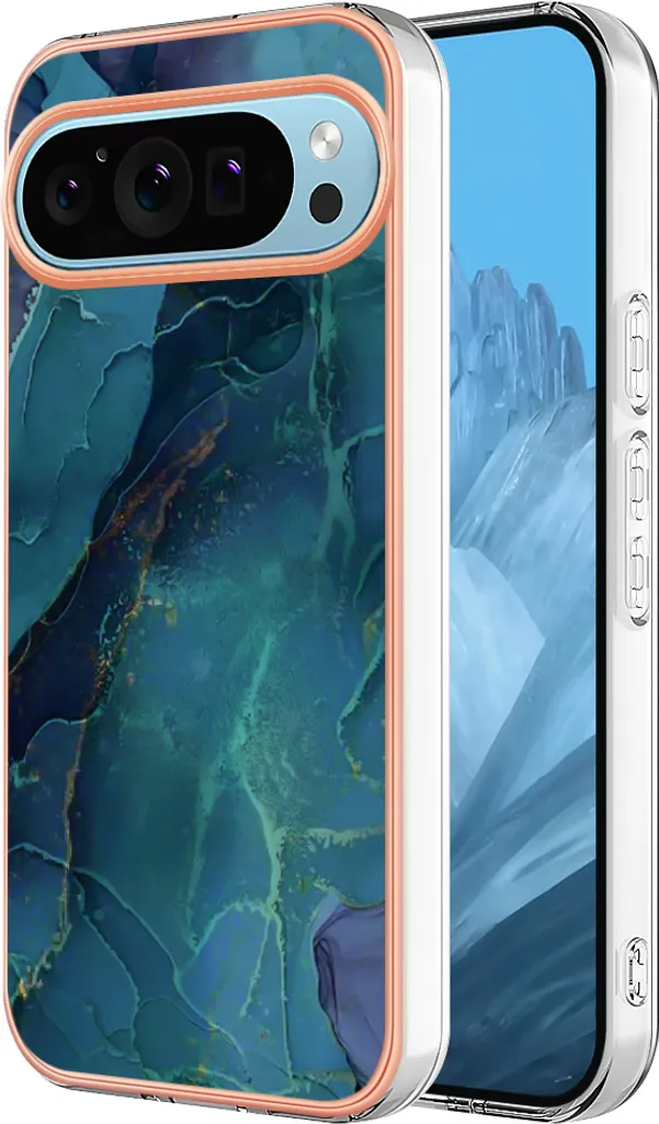 Custodia Pixel 9 Verde Scuro Fantasia - Cover Silicone Cool & Soft