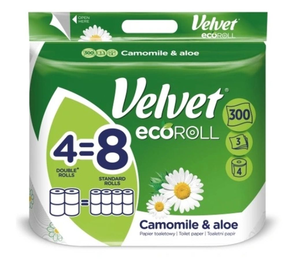 Velvet Papier Toaletowy Rumianek i Aloes 4 rolki
