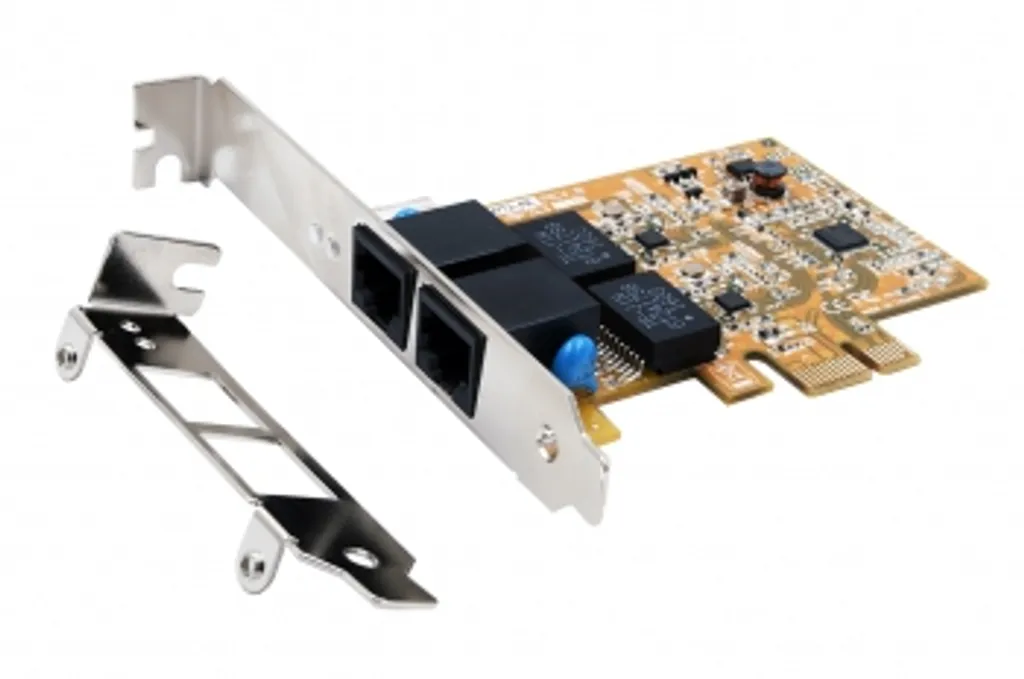 Exsys EX-6072-4K Carte Réseau PCIe Dual Gigabit Isolation 4KV