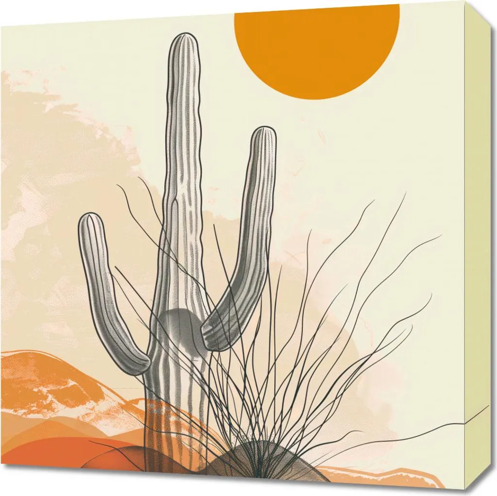 Quadro 50x50 cm Solitudine nel deserto