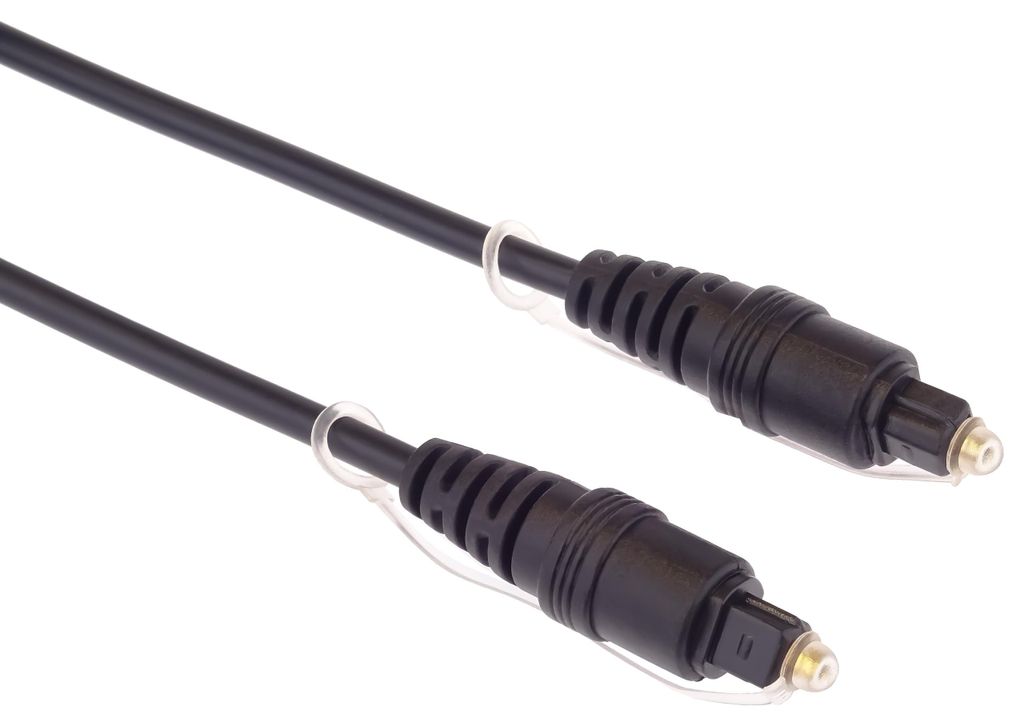 Optisches Audiokabel Toslink 3m für HiFi Stereoanlage schwarz