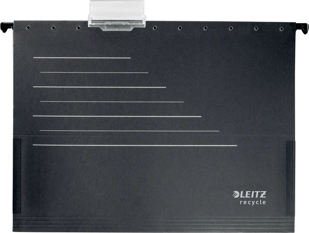 Leitz ALPHA 19220095 Dossier Suspendu Recyclé Haute Résistance Noir x10