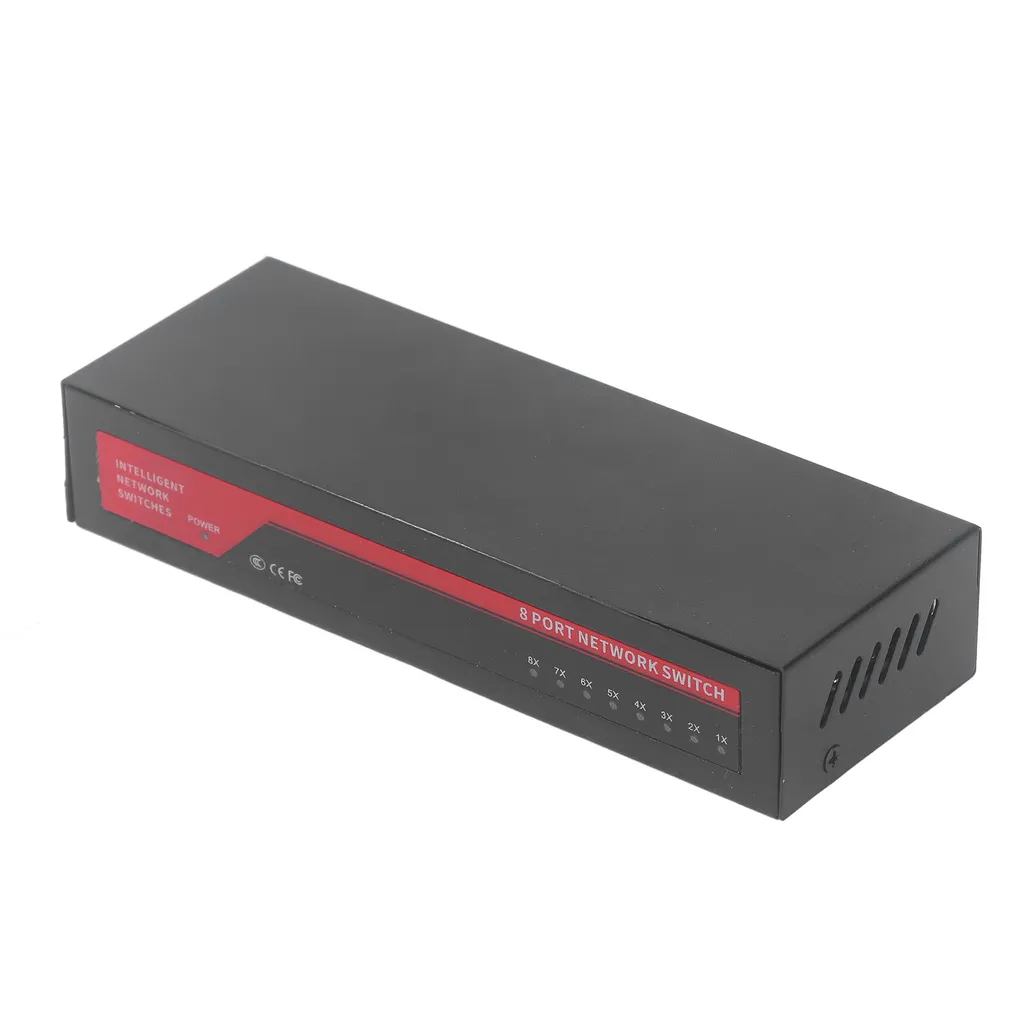 Commutateur PoE 8 ports silencieux : switch Gigabit en métal sans ventilo - 6
