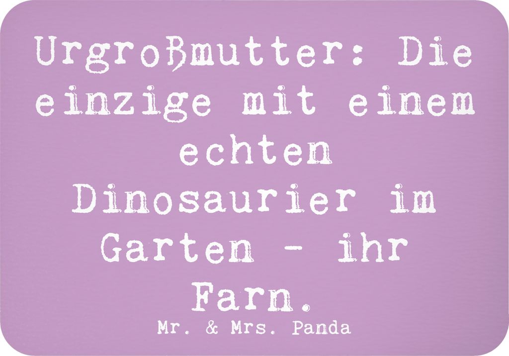 Mr. & Mrs. Panda magnet Spruch Urgroßmutter Farn - Lavendeltraum - Geschenk, Weihnachten, Jubiläen, haftmagnet, whiteboardmagnet, holzmagnet, Eri...