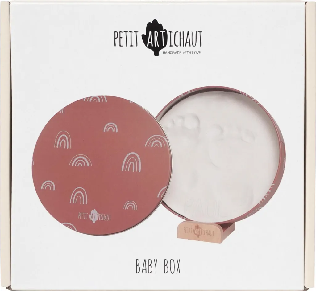 Kit empreinte bébé Rainbow Terracotta PETIT ARTICHAUT - Coffret souvenir