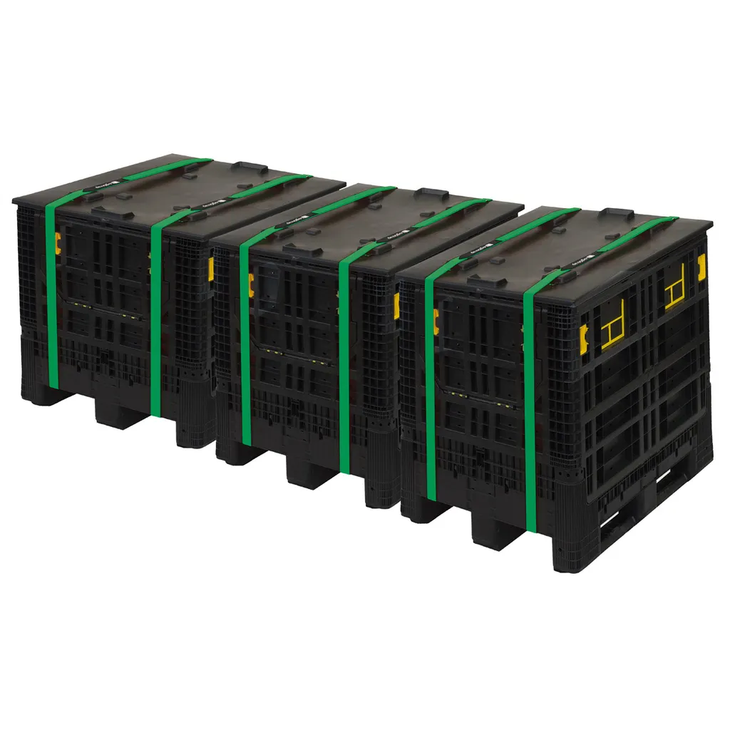 Sangle de fixation réutilisable Velcro® Jaune pour palettes et colis - 6