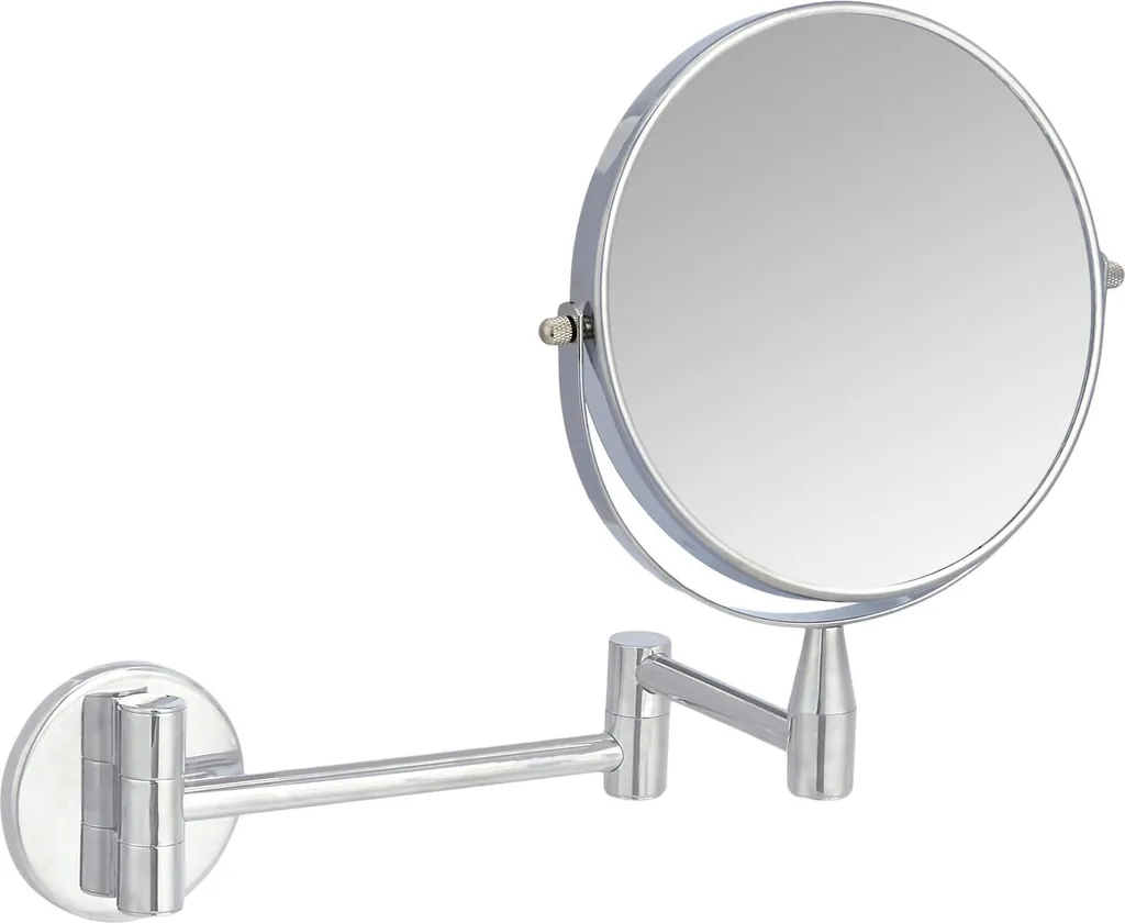 Miroir de maquillage mural chromé 32,5 cm grossissant 1x 5x - Modèle M32