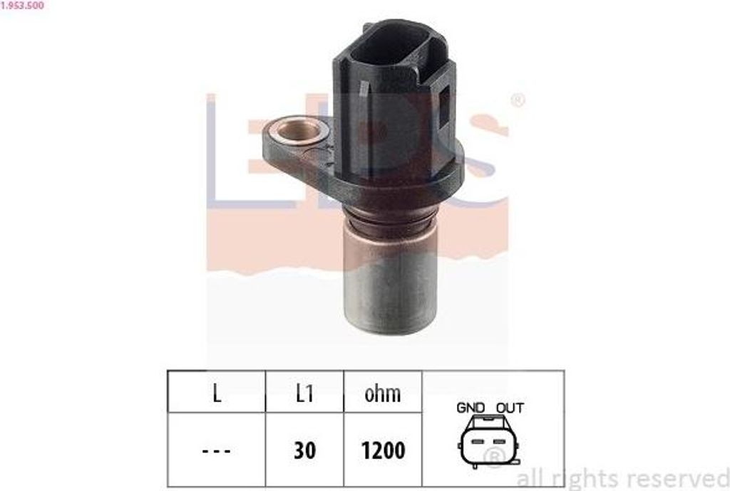 EPS 1.953.500 Kurbelwellensensor Impulsgeber für TOYOTA AVENSIS Kombi (T25)