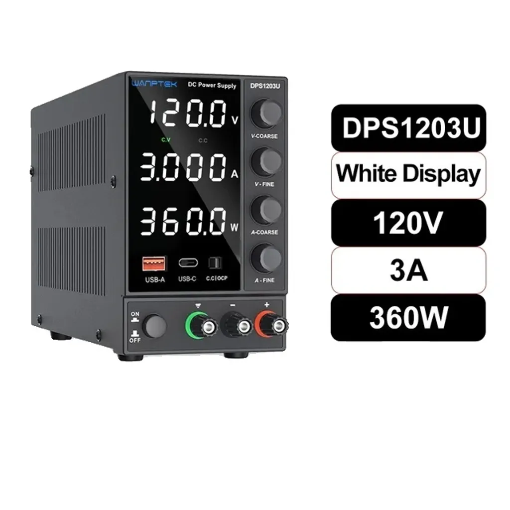 Alimentation courant continu DPS1203U tension réglable avec port USB