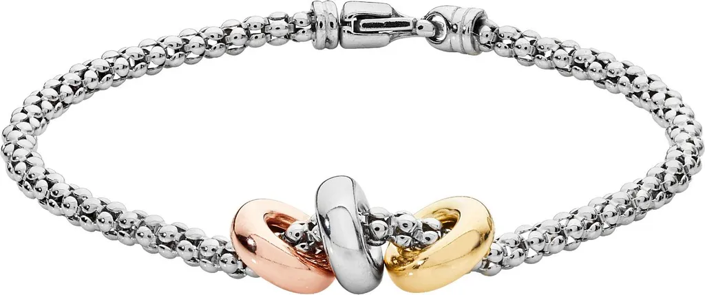Bracelet Femme Argent 925 Rhodié 19cm - Bijou Idéal pour Cadeau d'Anniversaire
