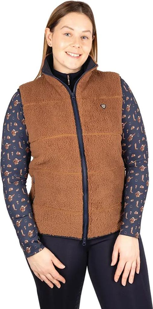 Hy - "Elevate" Weste für Damen, Teddy-Stoff BZ6117 (M) (Braun)