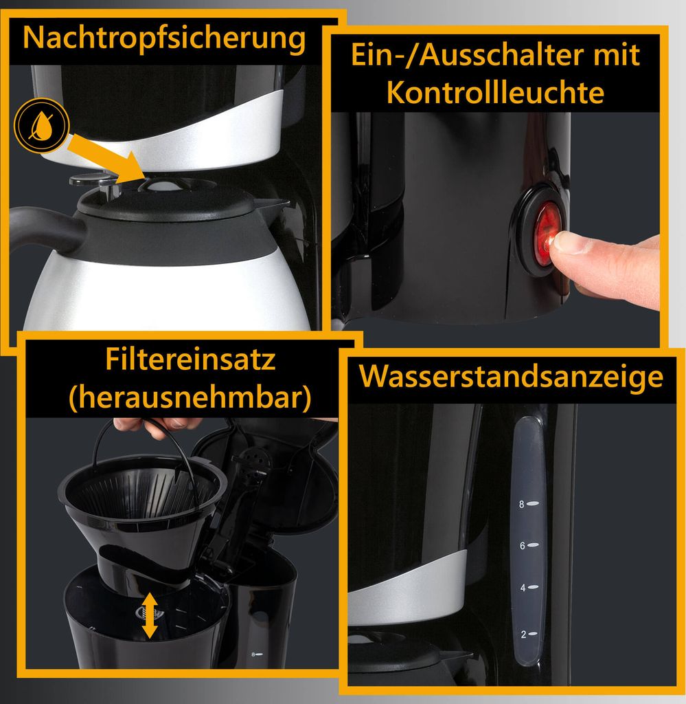 Bomann® Kaffeemaschine mit Thermoskanne | für 8-10 Tassen Produktbild 4