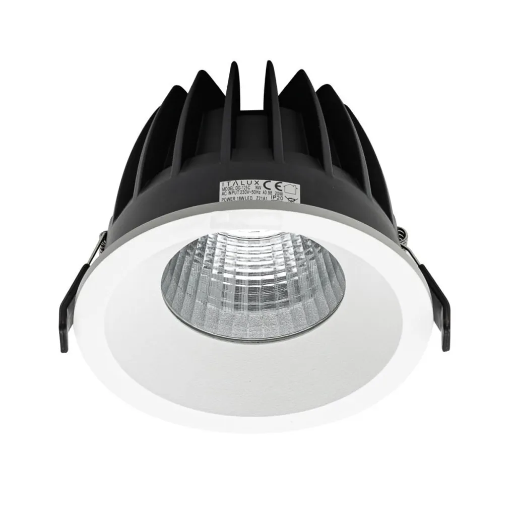 Spot LED étanche IP54 anti-humidité pour plafond REZZO Italux 18W