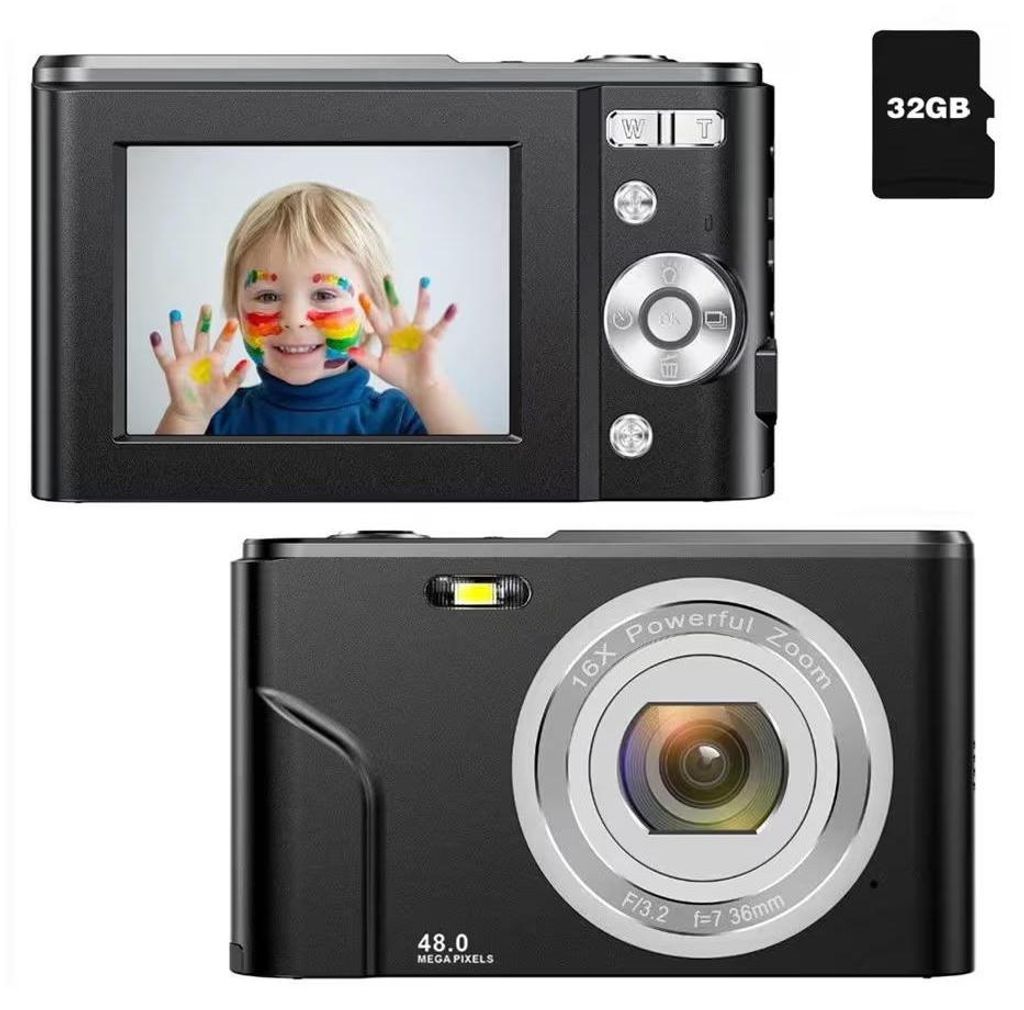 INF Digitale camera 48 MP, 1080p FHD, 16x zoom, 32GB Productafbeelding 