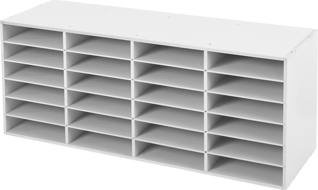 24 Fächer 6 Etagen Büro Organizer Dokumentation Sortierung Lagerung 100*30*42cm