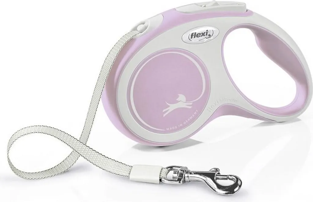 Flexi Guinzaglio a Nastro New Comfort M Rosa 5m - Fino a 25kg