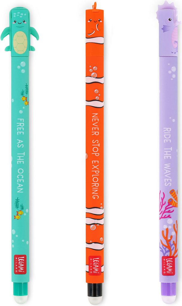 Legami Gelstift 3er Set löschbar - Unter dem Meer