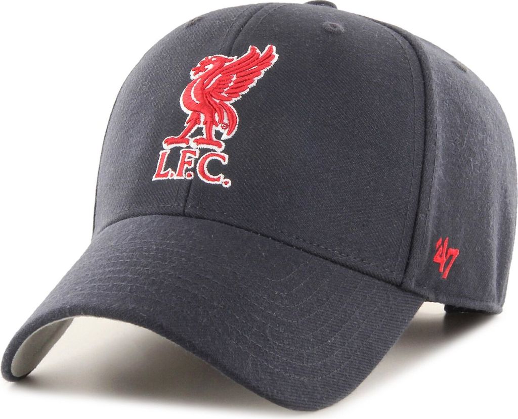 '47 Brand Liverpool FC Relaxed Fit Cap - Charcoal, Garment Washed Cotton, Officially Licensed - View #6