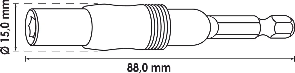 Porte-embout V7600 VIGOR 1/4" articulé : idéal pour accès difficiles - 2