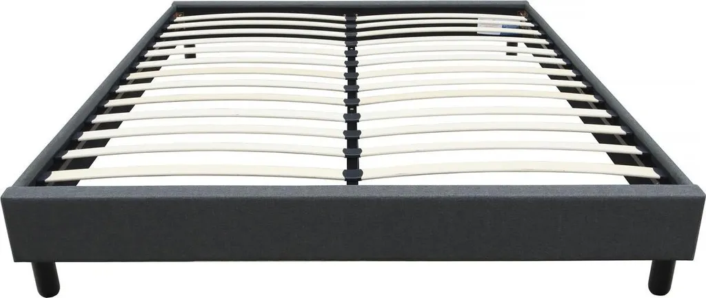 Sommier 160x200 cm Andy Gris Anthracite - Fini les bruits de lit gênants
