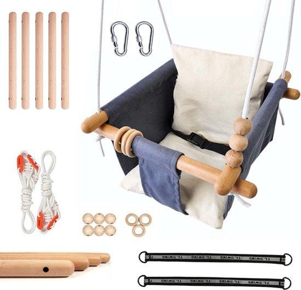 Babyschaukel, Holz, Kleinkindschaukel, Holzschaukel für Babys, Schaukelsitz, Kinderschaukel, Kinderschaukel, Holz, Schaukel für Kinder, Garten, d...