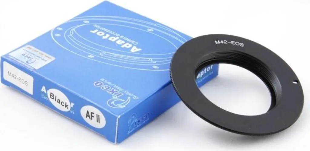 Bague d'adaptation Canon EOS pour optique M42 avec puce AF 020069