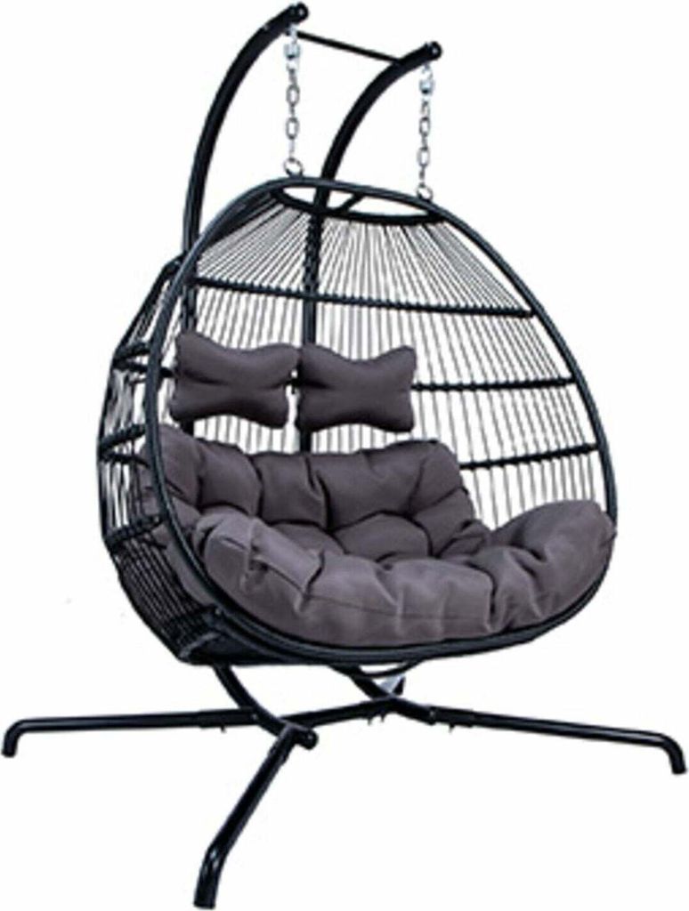 Luxus-Premium Rattan Hängesessel Polyrattan-Hollywoodschaukel-Hängeschaukel 2024 c