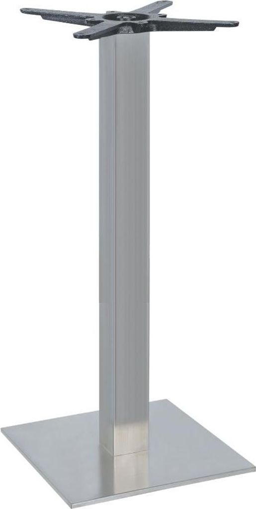 A standalone table base on a white background.