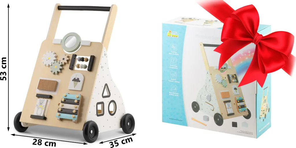 Déambulateur en bois RK-875 Ricokids - Chariot de marche pour bébé - 7