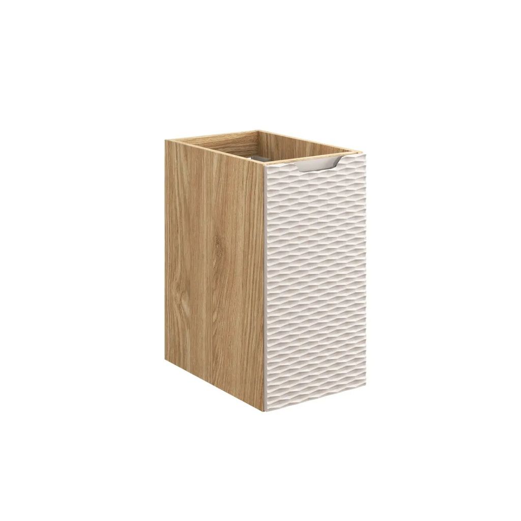 Badezimmerschrank Für Waschtisch 30 Cm Eiche Beige 1 Tür Mdf