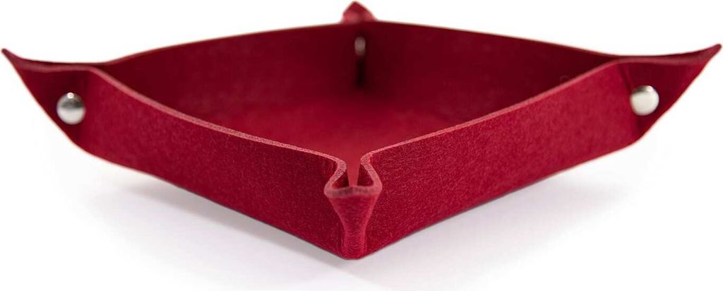 Oblique Unique Filzschale DIY Dekoschale als Schlüsselablage Geld Ablage - weinrot