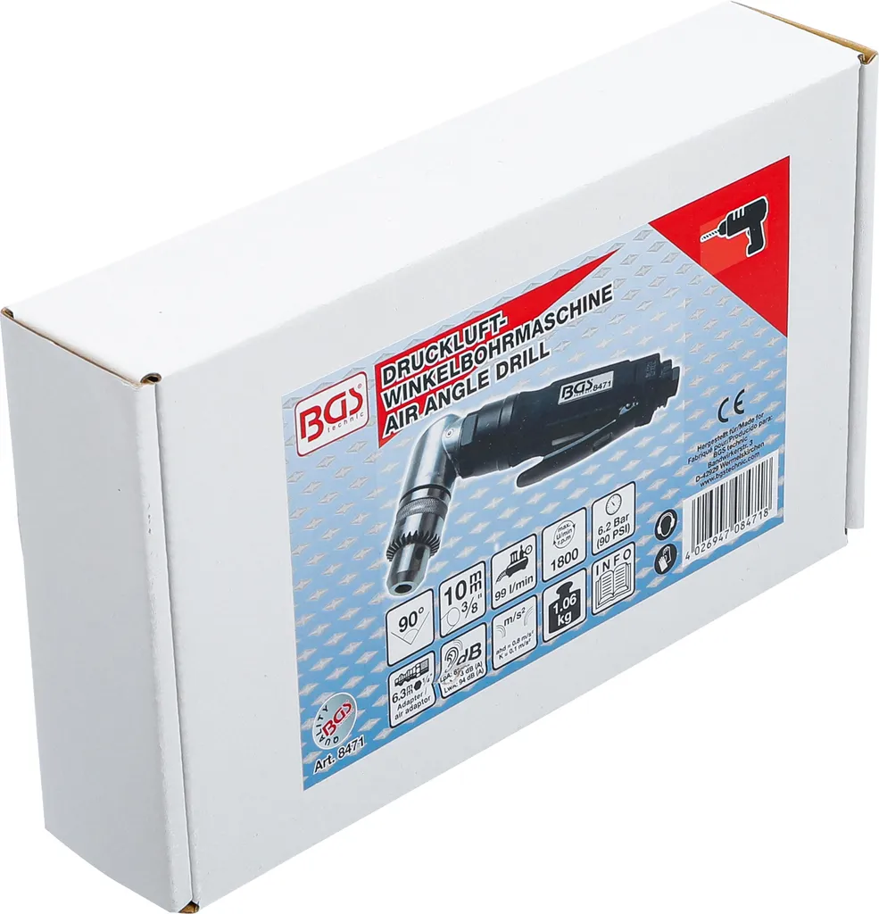 Perceuse d'angle pneumatique pour accès difficiles modèle BGS 8471 - 4