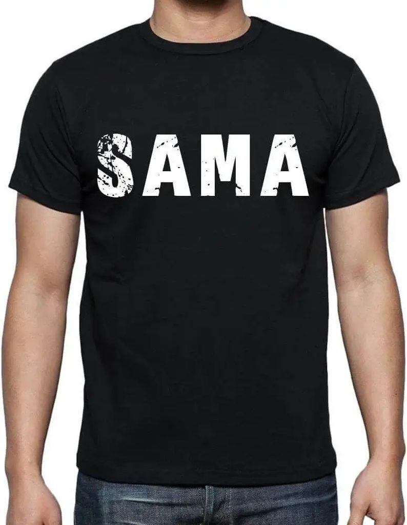Herren Grafik T-Shirt Sama Öko-Verantwortlich Vintage Jahrgang Kurzarm Lustige Druck Geburtstag Geschenk Mann