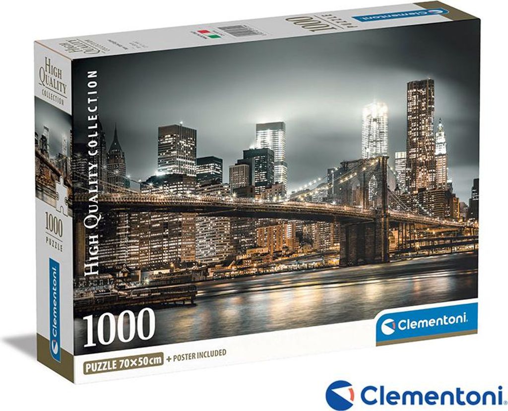 Clementoni puzzle 1000 Compact New York Skyline 39704 Obrázok produktu 