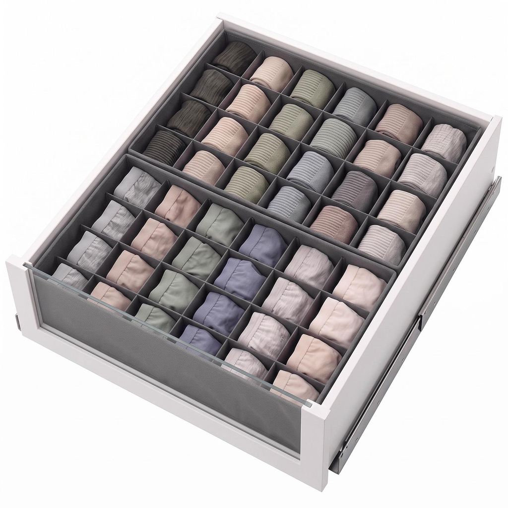 Aufbewahrungsbox Schubladen Organizer aus Vliesstoff Produktbild 