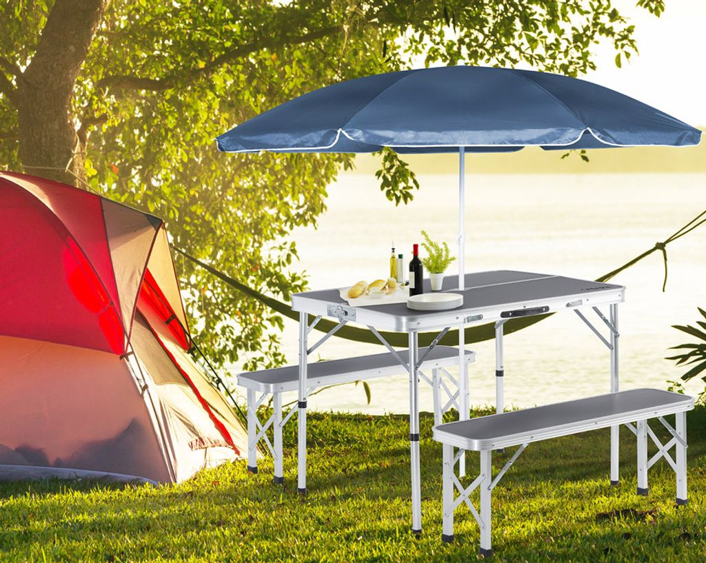 CASARIA® Klapptisch Wetterfest Höhenverstellbar Produktbild 2