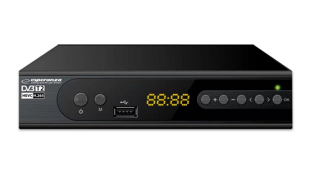Esperanza Tuner/Dekoder Cyfrowy Dvb-T2 H.265/Hevc Ev106P Zdjęcie produktu 